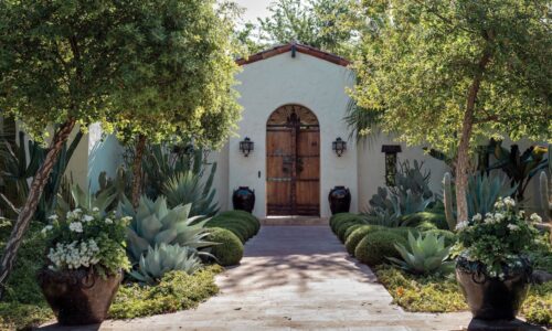 Spring real estate: lush garden